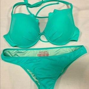 Victoria’s Secret two piece swimsuit.